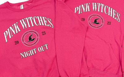 Pink Witches Night Out Crewneck and Hoodie